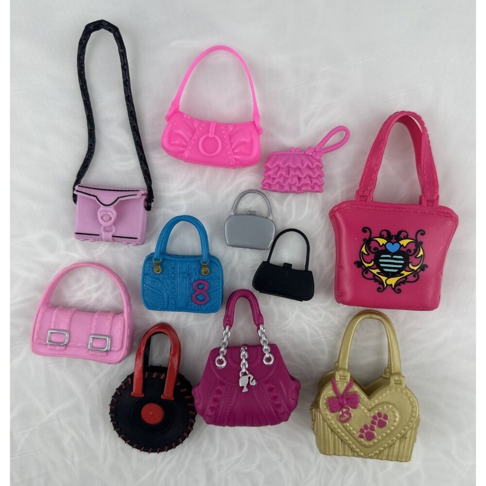 Mattel Barbie Doll Fashionistas Fashion Fever Purse Bag Handbag Lot
